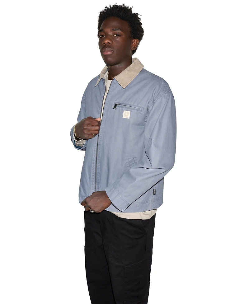 Converse Men's Framework Corduroy Collar Front Zip Jacket