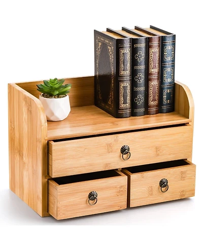 Danrong 3 Tier Desk Organizer With Drawers Multifunctional Storage For Home Office