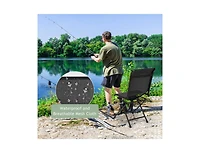 Boyel Living All weather Outdoor Foldable 360 Degree Swivel Chair with Iron Frame