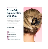 Gimme Beauty Fine Hair Extra Grip More Teeth Clip Extra Teeth Design for Strong Hold No-Slide Accessories for Thin, Fine Hair