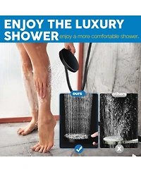 Cyqbd 8" Shower Head Rain Handheld Spray Extension Arm Flow Regulator