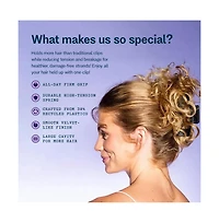 Gimme Beauty Large Cavity Claw Clip Strong Hold Hair Accessory for Thick, Long Hair Break Resistant Rectangle Clip with No Slip Grip