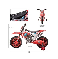 Sevorley 12V Kids Electric Ride-On Motorcycle with Training Wheels, Ages 3-5