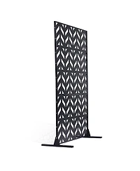 Slickblue 5 Panel Freestanding Privacy Screen for Patio and Outdoor Spaces