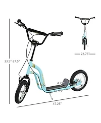 Sevorley Kids Kick Scooter with Adjustable Handlebar, Non-Slip Deck and All-Terrain Tires, Ages 3+