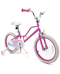 Hongge 18-Inch Kids' Bike with Training Wheels and Dual Brakes, Ages 4-8