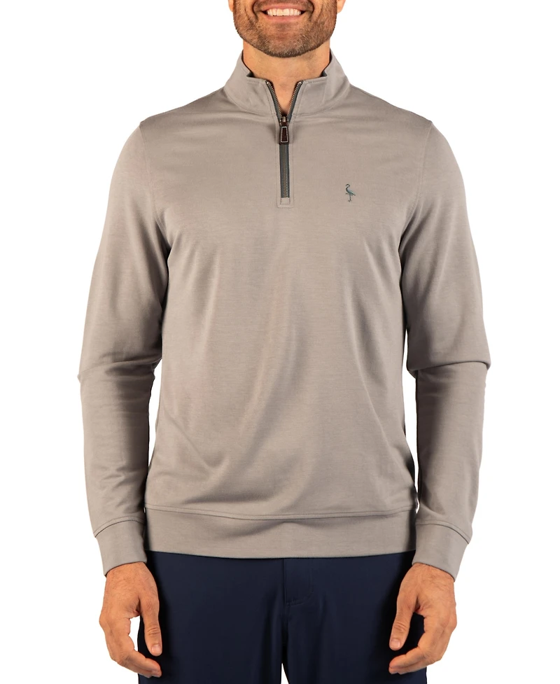 TailorByrd Men's Soft Stonewashed Quarter Zip Sweater