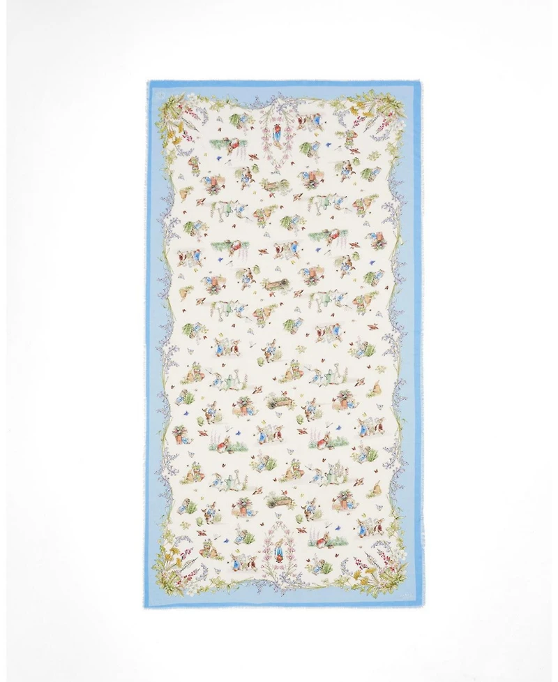 Fable England Women's Peter Rabbit Rectangle Scarf