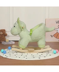 Sevorley Plush Dinosaur Rocking Ride-On Toy, Ages 1-3