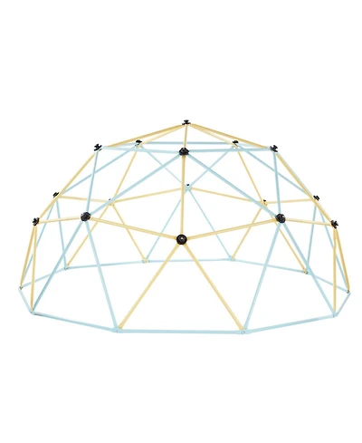 Slickblue Kids Climbing Dome with Basketball Hoop and Octopus Net, 120" x 120" x 60", 1000 lb. Capacity, Ages 3-10