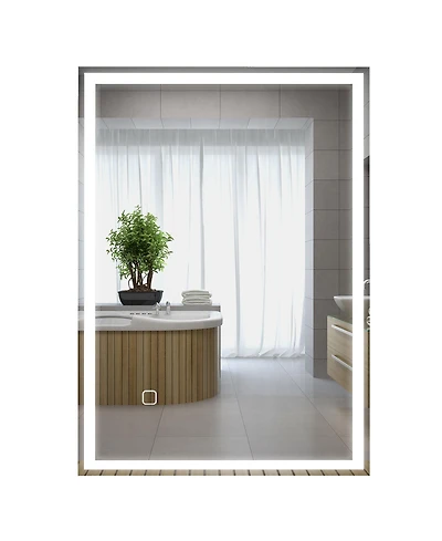 Busdays Led Bathroom Mirror Dimmable 3 Color Lighting with Memory Function Vanity Mirror