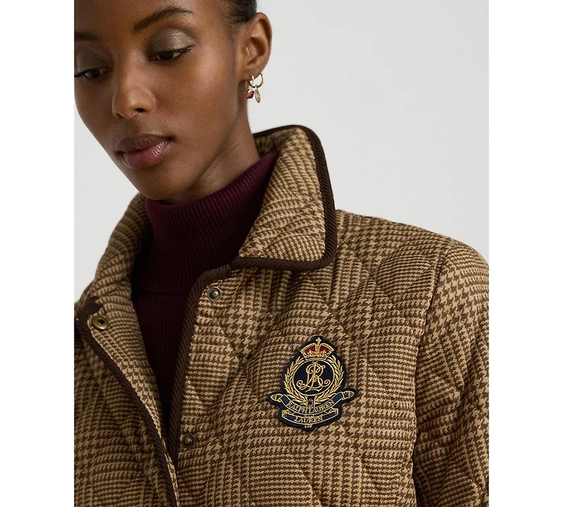 Lauren Ralph Womens Crested Quilt