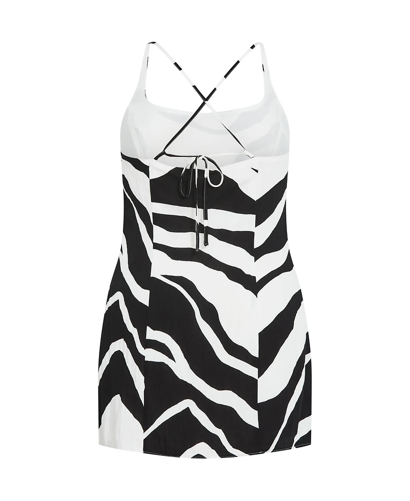 City Chic Plus Caitlin Print Dress