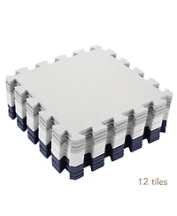 Easy Playhouse Interlocking Foam Tile Playmat, 12-Piece