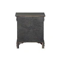 Flynama Solid Pine 2-Drawer Nightstand, Metal Hardware