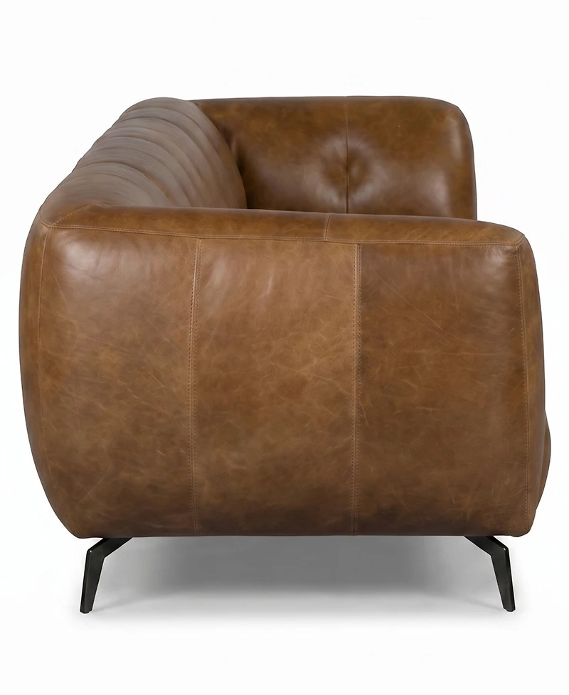 Avori Leather 2-Piece Sofa, Macy's Exclusive