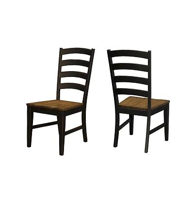 A-America Stormy Ridge Ladderback Chair with Wood Seat
