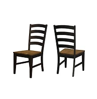 A-America Stormy Ridge Ladderback Chair with Wood Seat