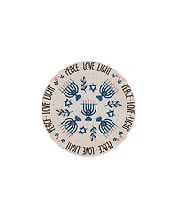 Avanti Peace Love Woven Braided Round Placemats, Set of 4