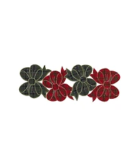 Avanti Plaid Bows Table Centerpiece Runner, 14" x 36"