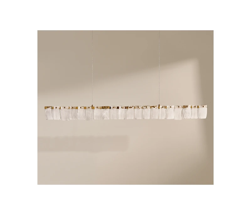 Z Gallerie Joliet Led Linear Glass Chandelier 47