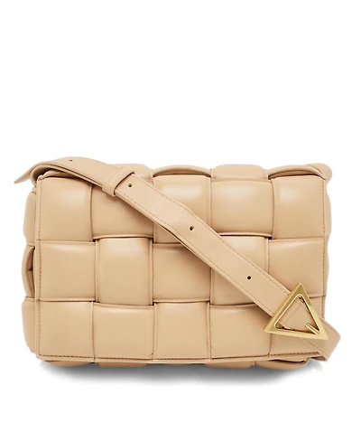 Pre-Owned Bottega Veneta Women's Padded Cassette Intreccio Leather Shoulder Bag