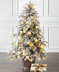 Balsam Hill 4.5 ft Snow Flurry Pre-Lit Potted Tree