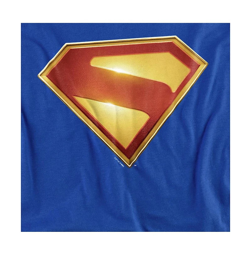Superman Men's 2025 New Logo Color Crewneck Sweatshirt