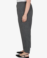 Alfred Dunner Plus Pull-On Mid-Rise Straight Pants
