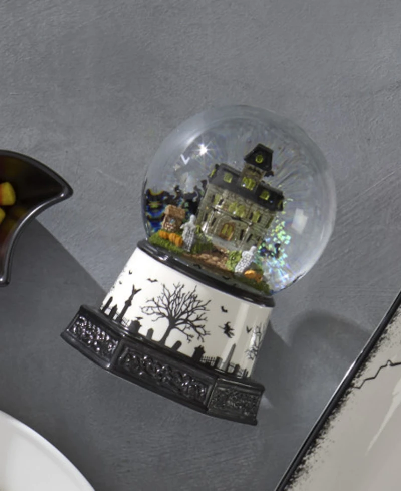 Lenox Haunted Village Light-Up Snow Globe