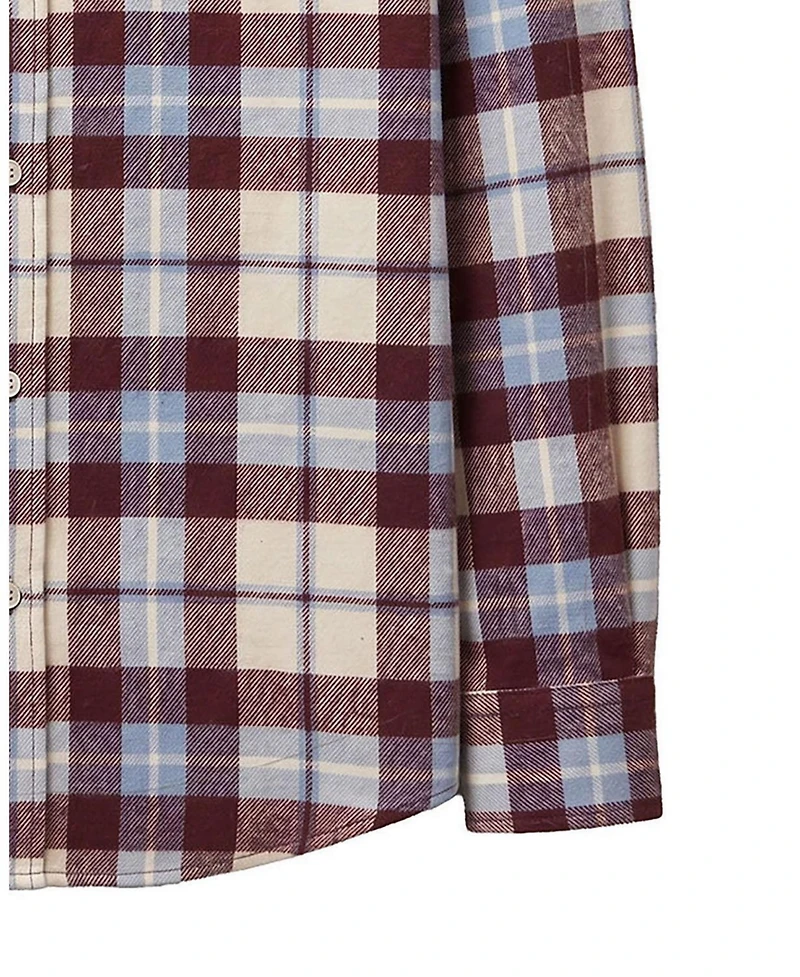 Hope & Henry Little and Big Boys' Organic Long Sleeve Flannel Button Down Shirt