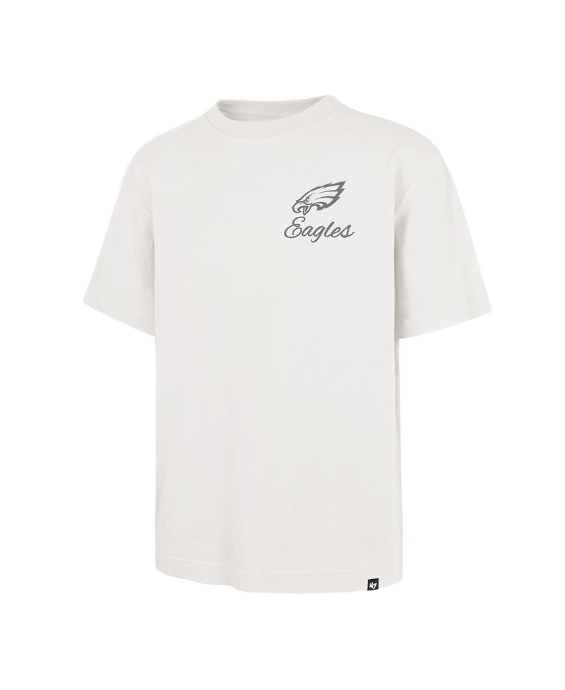 '47 Brand Men's Off White Philadelphia Eagles Photon Dust Foundation T-Shirt
