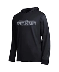 Champion Men's Black Iowa State Cyclones Gradient All-Star Long Sleeve Hooded T-Shirt
