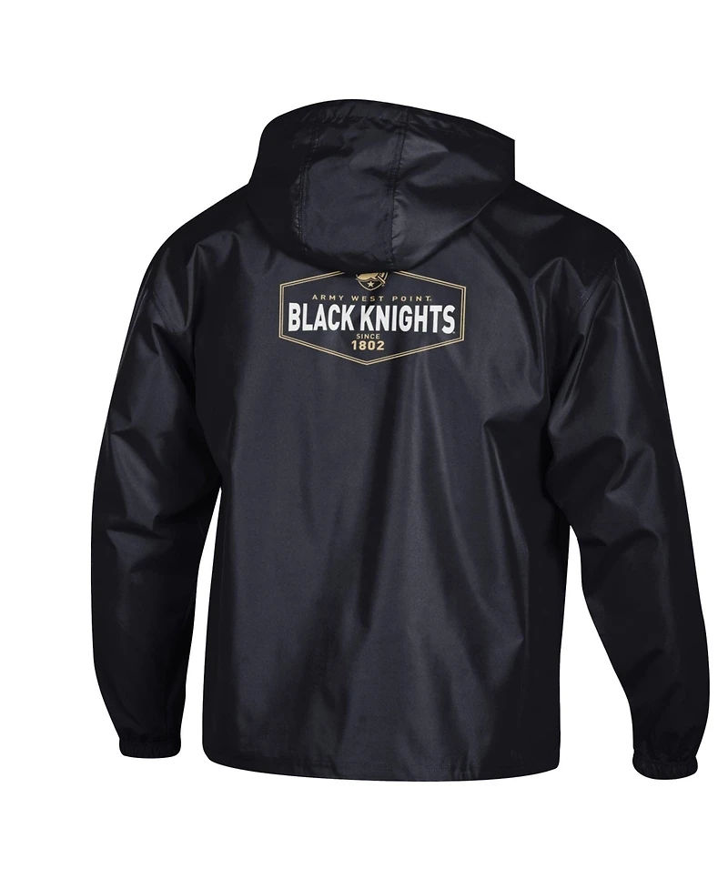 Champion Men's Black Army Knights Delay Packable Half-Zip Jacket