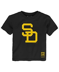 Mitchell & Ness Toddler Black San Diego Padres Retro Logo T-Shirt