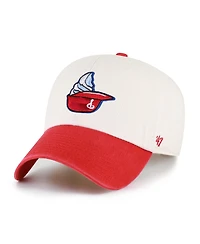 '47 Brand Men's Natural Philadelphia Phillies Single Swirl Ice Cream Helmet 2.0 Clean Up Adjustable Hat