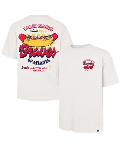'47 Brand Men's Cream Atlanta Braves Glizzy T-Shirt