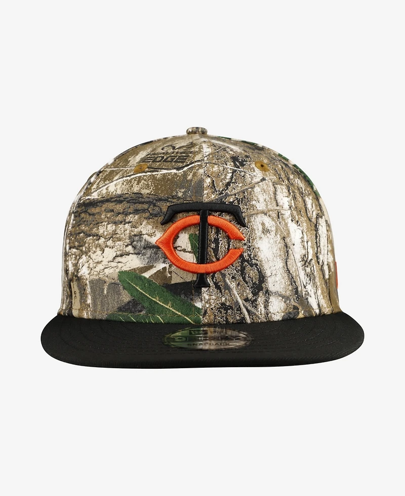 New Era Men's Camo Minnesota Twins Realtree Orange Pop 9FIFTY Snapback Hat
