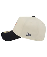 New Era Men's Cream Houston Astros Chrome A-Frame 59FORTY Fitted Hat