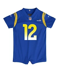 Nike Baby Boys and Girls Puka Nacua Royal Los Angeles Rams Romper Game Jersey