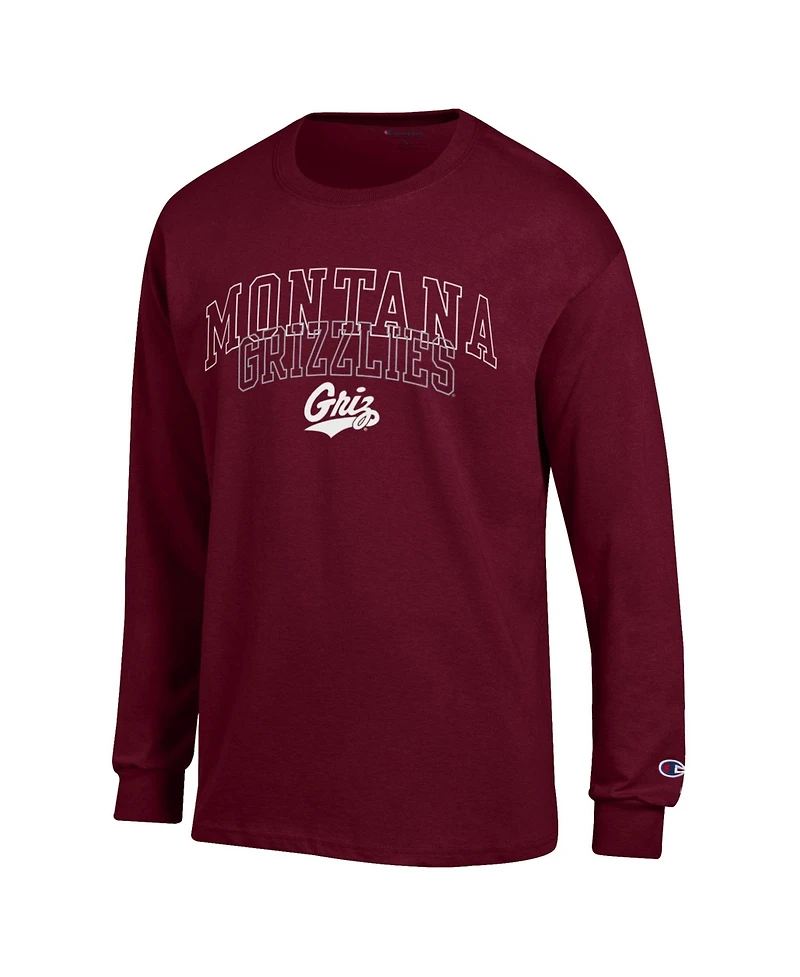 Champion Men's Montana Grizzlies Classic Fit Long-Sleeve T-Shirt