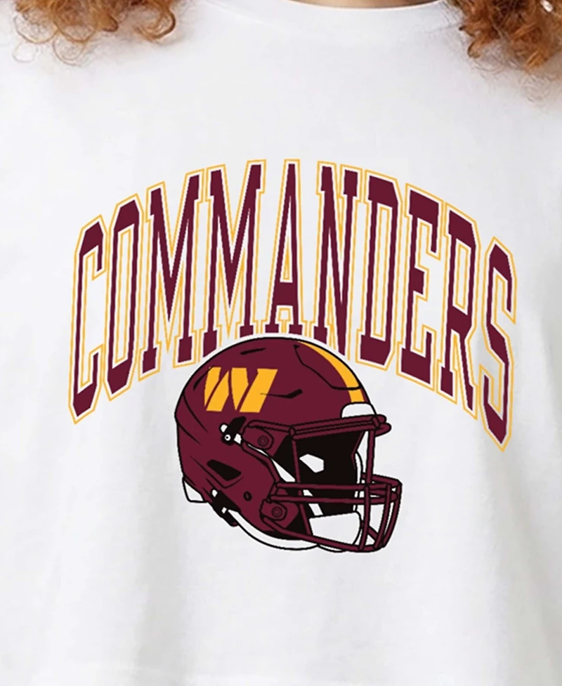 Champion Women's Washington Commanders Boyfriend-Cropped Graphic T-Shirt