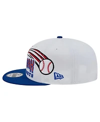 New Era Men's White New York Mets Retro Sweep 9FIFTY Snapback Hat