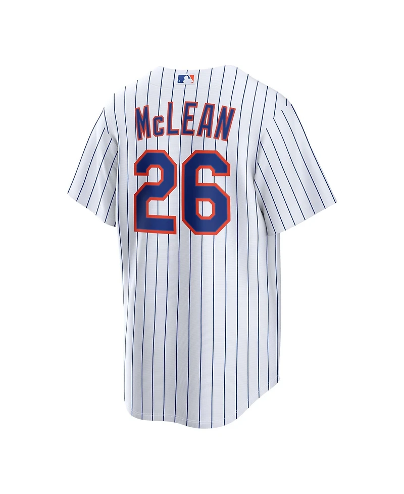Nike Men's New York Mets Nolan McLean Home Replica Loose Fit V-Neck Jersey