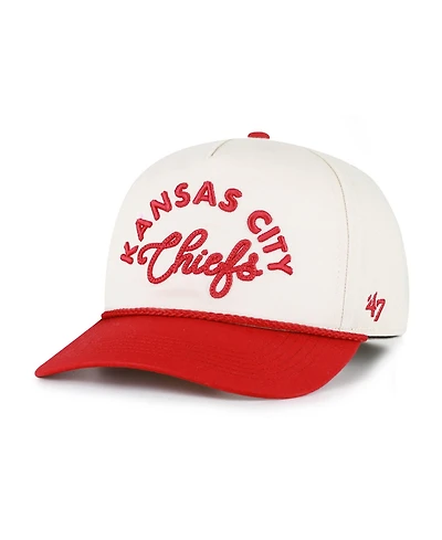 '47 Brand Women's Natural Kansas City Chiefs Rope Script Hitch Adjustable Hat