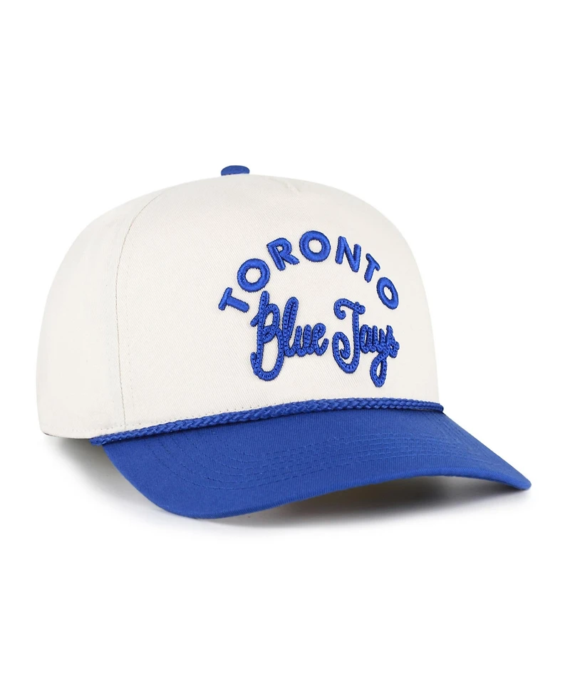 '47 Brand Men's Natural/Royal Toronto Blue Jays Rope Script Hitch Adjustable Hat