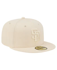 New Era Men's Cream San Diego Padres Color Pack 59FIFTY Fitted Hat