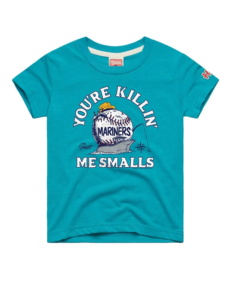 Homage Toddler Teal Seattle Mariners x The Sandlot Tri-Blend T-Shirt
