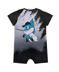 Outerstuff Baby Boys and Girls Black Miami Marlins Mascot Bodysuit