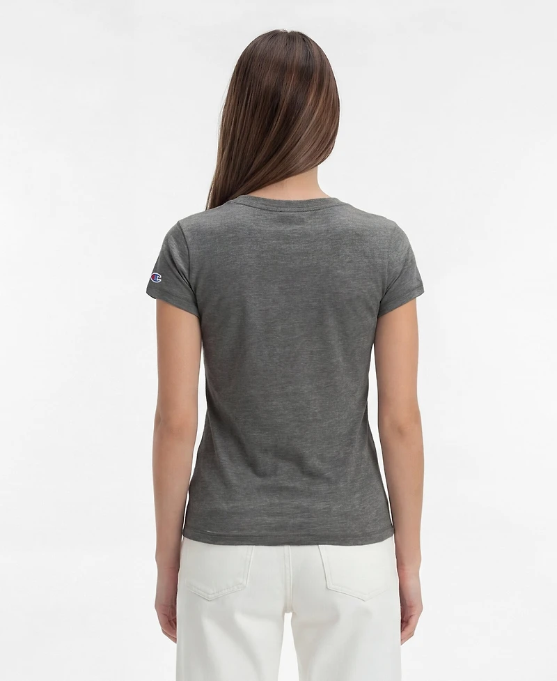 Champion Women's Green Bay Packers Triumph Tri-Blend Distressed V-Neck T-Shirt